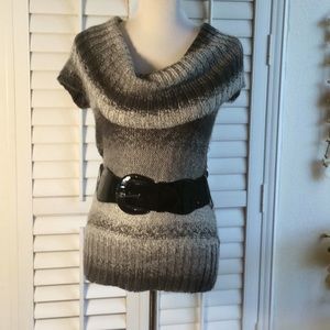 Demanding Belted Sweater Size M